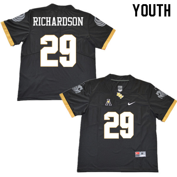 Youth #29 Cordarrian Richardson UCF Knights College Football Jerseys Sale-Black